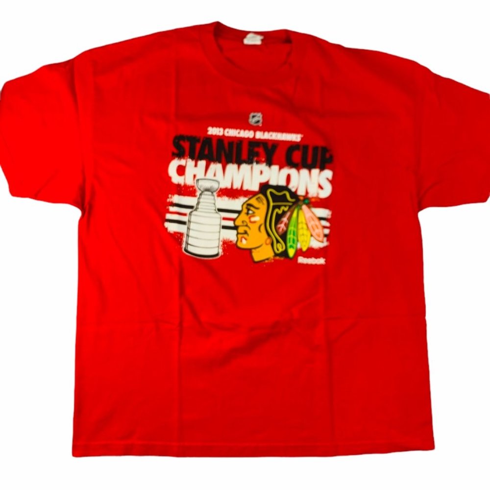 2013 Chicago Blackhawks Stanley Cup Champs shirt - Picture 1 of 2